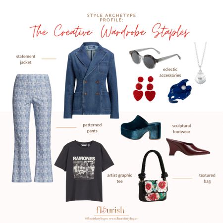 Introducing the wardrobe staples you could be sure to find in the closet of a Creative! Dive into a world of fashion that speaks volumes with eclectic accessories, patterned pants that dance to their own rhythm, artist-inspired graphic tees, textured bags that beg a second glance, sculptural footwear that's a step ahead, and statement jackets that turn heads wherever you go. 

#LTKshoecrush #LTKFind #LTKstyletip