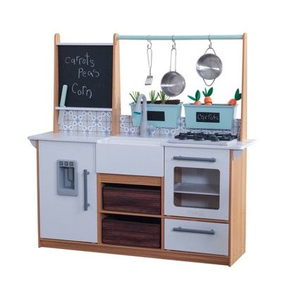 Kidkraft Farmhouse Play Kitchen with 18 Piece Accessory Play Set | Target