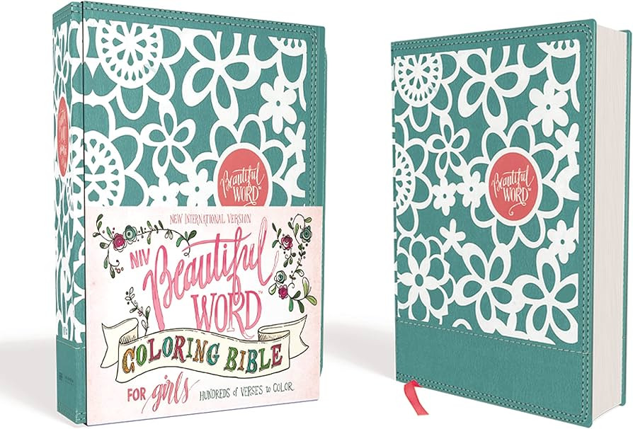 NIV, Beautiful Word Coloring Bible for Girls, Leathersoft over Board, Teal: Hundreds of Verses to... | Amazon (US)