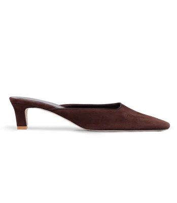 PICA MULE -- EQUESTRIAN BROWN SUEDE | DOEN