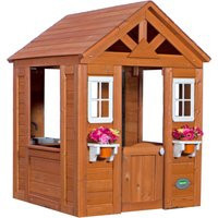 Backyard Discovery 100% Cedar Wood Outdoor Garden Playhouse with Kitchen Accessories & Easy Assembly | Wayfair UK