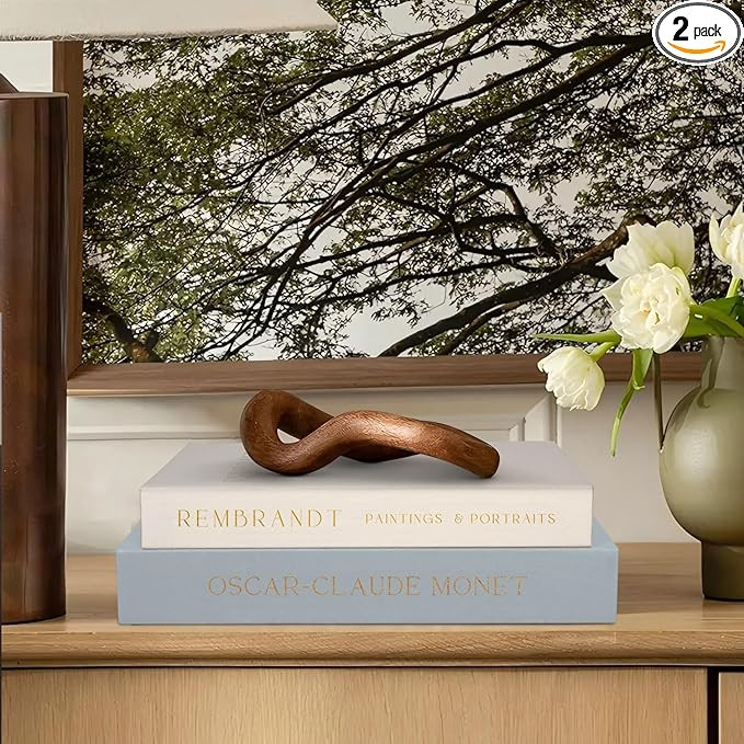 Linen Decorative Books for Home Decor,Set of 2 Aesthetic Faux Decor Book for Decoration,Fake Book... | Amazon (US)