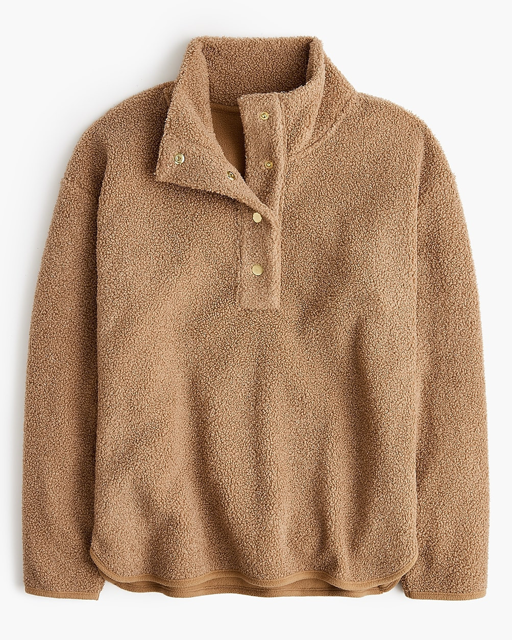 Sherpa snap pullover | J.Crew Factory