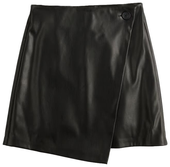 Juniors' SO® Faux Leather Mini Faux Wrap Skirt | Kohl's