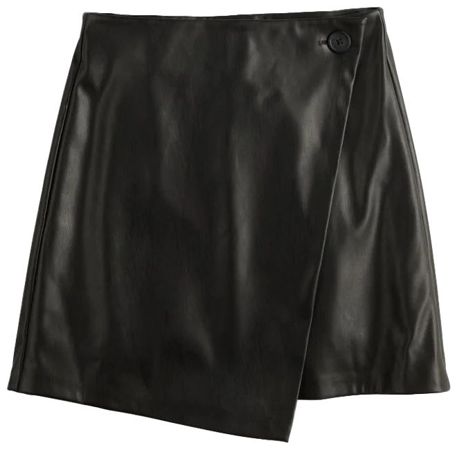 Juniors' SO® Faux Leather Mini Faux Wrap Skirt | Kohl's