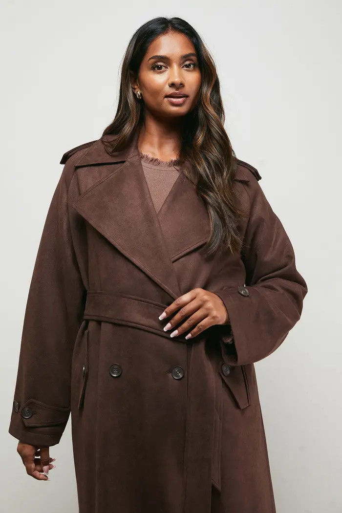 Oasis Cuff Detail Belted Coat | Nordstrom | Nordstrom
