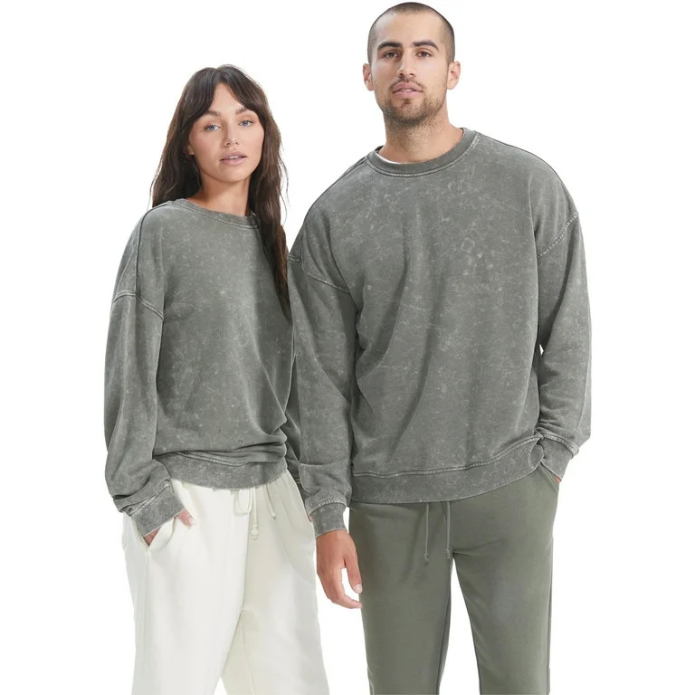 No Boundaries All Gender Crewneck Sweatshirt, Men's Sizes XS-3XL - Walmart.com | Walmart (US)