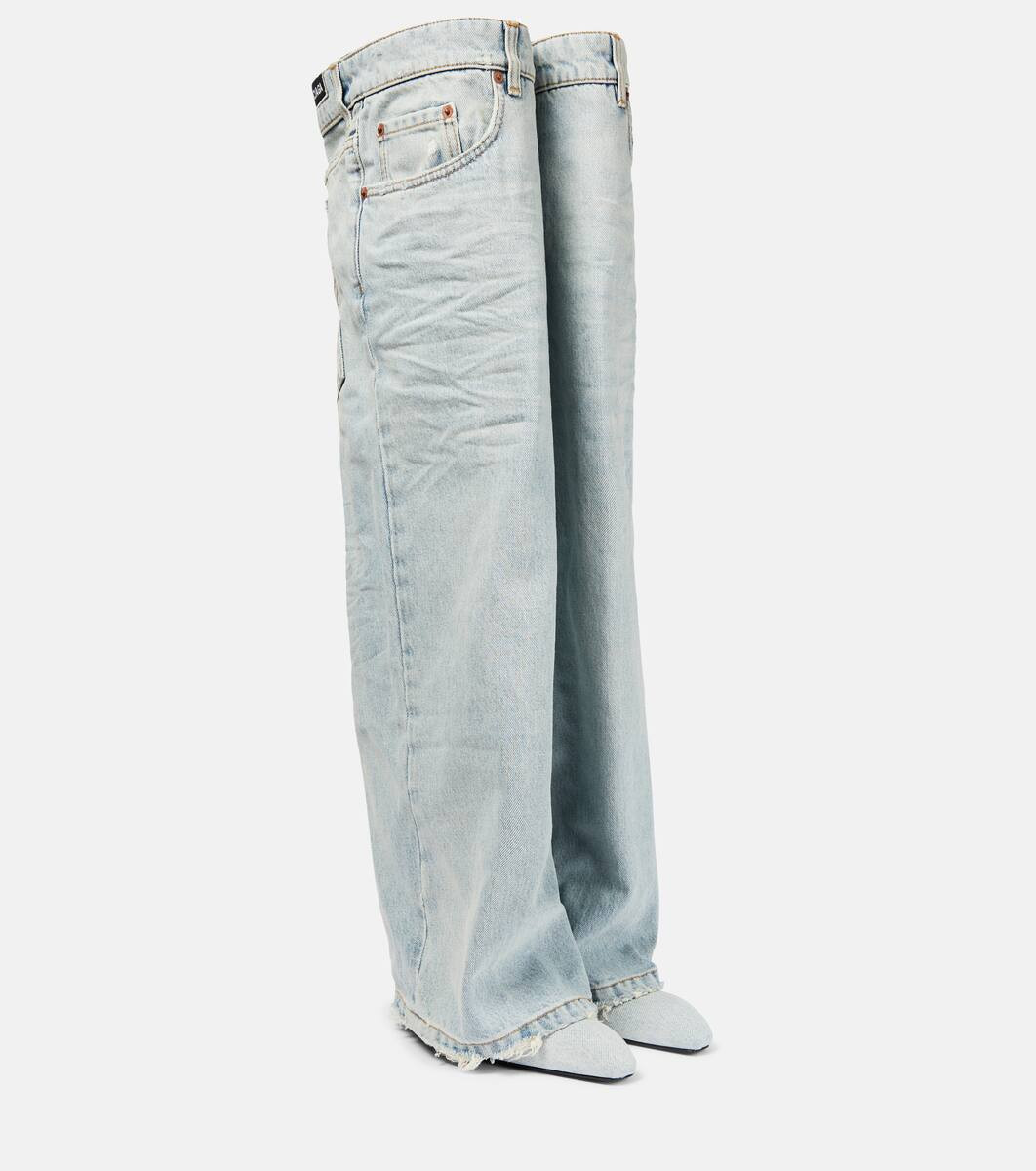 Falkon over-the-knee denim boots | Mytheresa (US/CA)