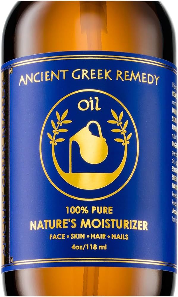Ancient Greek Remedy Organic Face and Body Oil for Dry Skin, Hair, Hands, Cuticles and Nails Care... | Amazon (US)