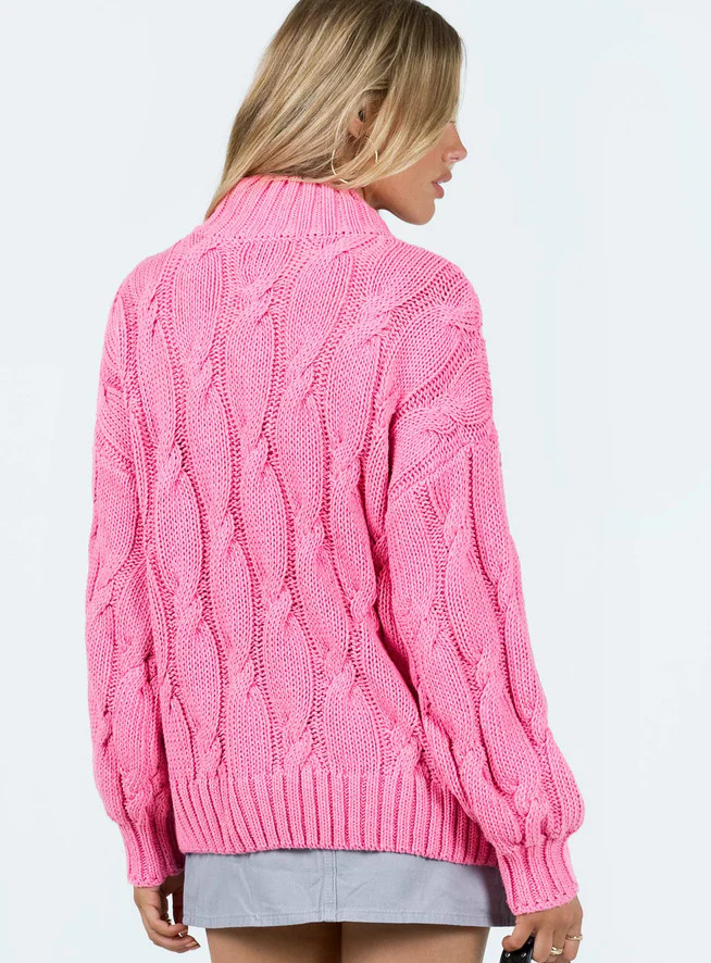 Jendi Sweater Pink | Princess Polly US