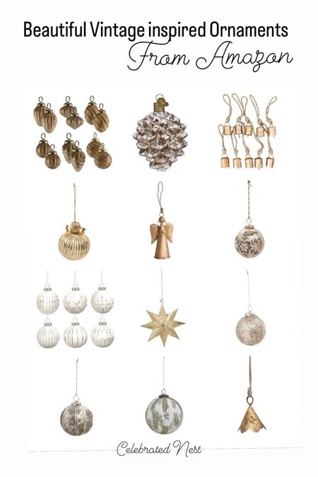 Beautiful Vintage-Inspired Christmas Ornaments from Amazon!

#LTKSeasonal #LTKhome #LTKHoliday