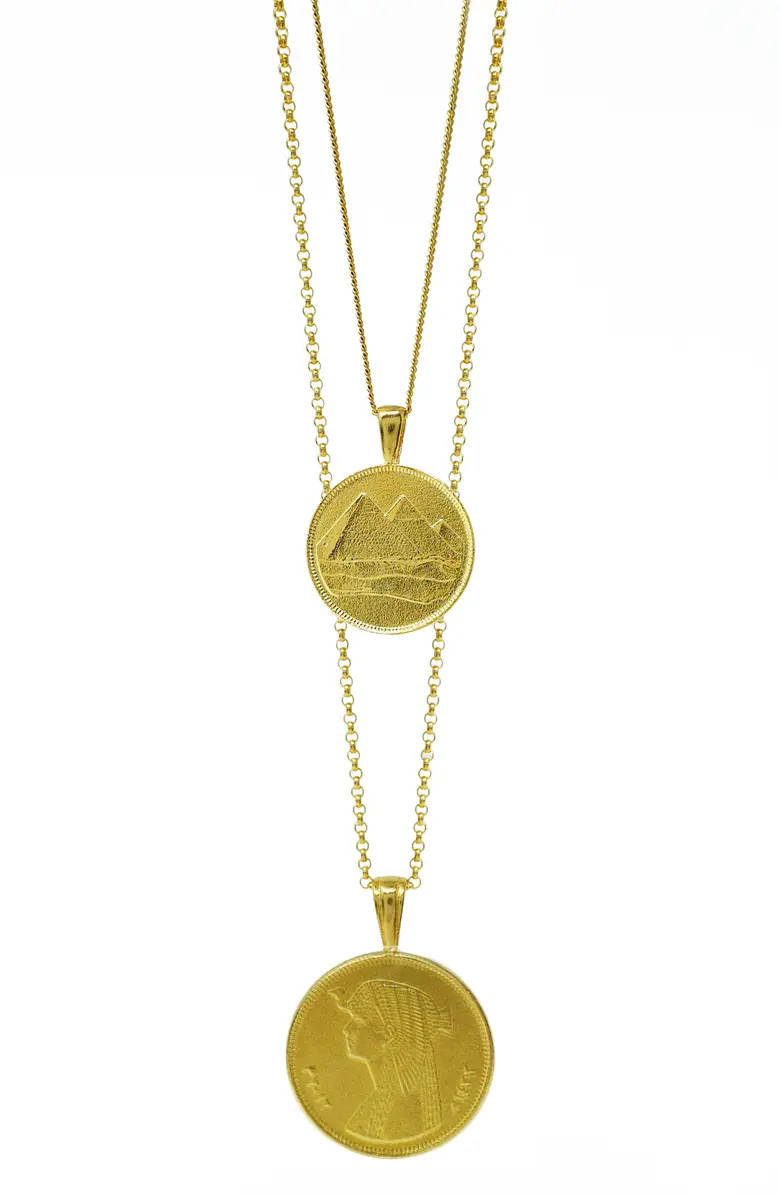 Ancient Egypt Double Up Stack I Set of 2 Necklaces | Nordstrom