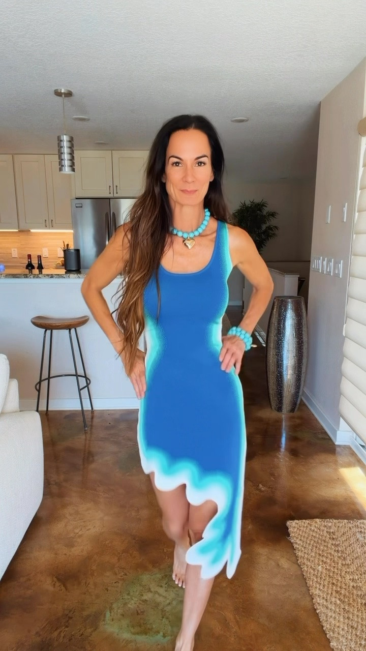 Making waves before I even leave the house 🌊💙

Tonight’s OOTN is serving ocean energy with a side of sass—the curve-loving fit, that wavy hem and all the turquoise details had me at hello. Add a little sparkle on my feet and I’m officially ready for wherever the night takes me. ✨

#OOTN #SummerStyle #DateNightStyle #Over50Style #NicoleColeeStyle

#LTKdayinmylife #LTKgrwm #LTKootd
