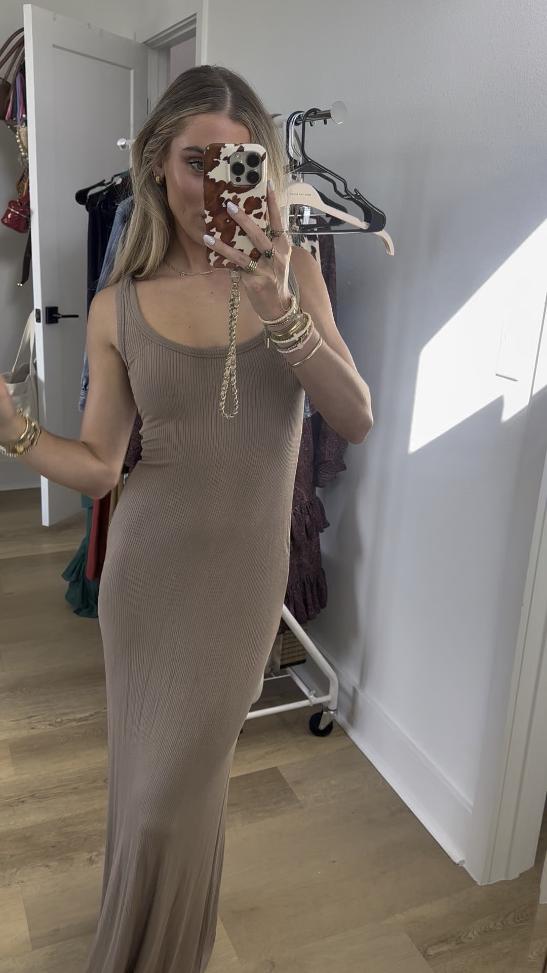 Showpo size 2. This scoop neck A-line maxi slips on with effortless polish, skimming the figure before flowing to a sweeping hem. The rich mocha hue taps into the rise of naked dressing with a softly understated vibe, while the clean silhouette keeps it firmly in the Dresses rotation for weddings, long lunches and everything in between.
Odette Maxi Dress brings elongating lines, a flattering scoop neckline and a timeless A-line cut that moves with you. Style it with statement jewellery to dial up the drama, or keep it sleek with barely-there heels. The brown tone makes an elevated neutral that pairs back with your capsule, echoing runway-fave minimalism while staying wearable

#LTKFindsUnder100 #LTKStyleTip #LTKSeasonal