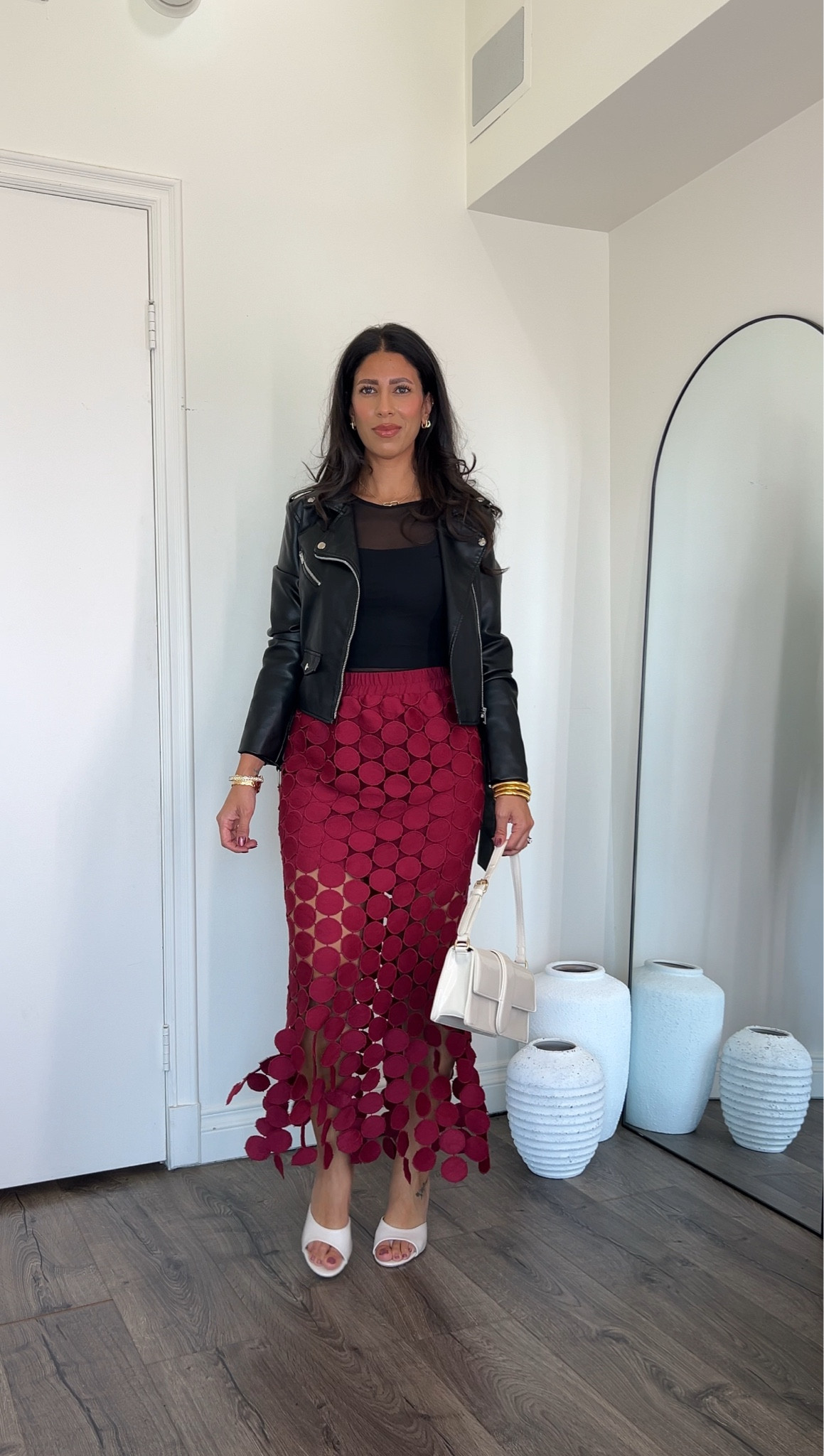 Fall date night outfit idea. Love this skirt! You can also wear boots

#LTKStyleTip #LTKSeasonal #LTKFindsUnder50