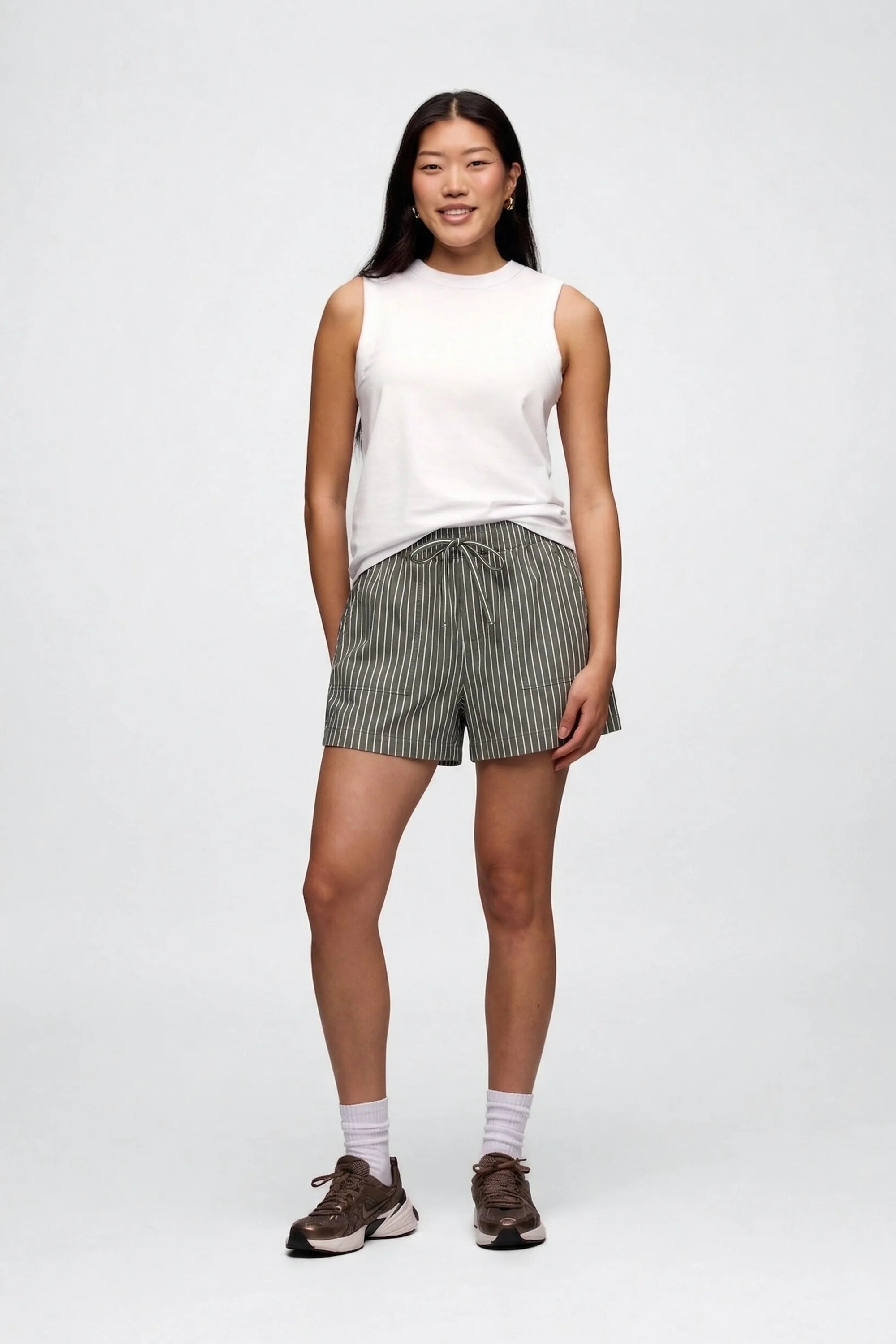 Poplin Short | Floral Stripe | nuuds