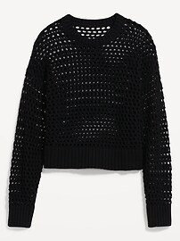 Open-Stitch Pullover Sweater for Women | Old Navy (US)