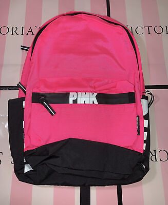 Victoria’s Secret VS PINK Campus Backpack Book Bag NEON HOT PINK PLEASE READ  | eBay | eBay US