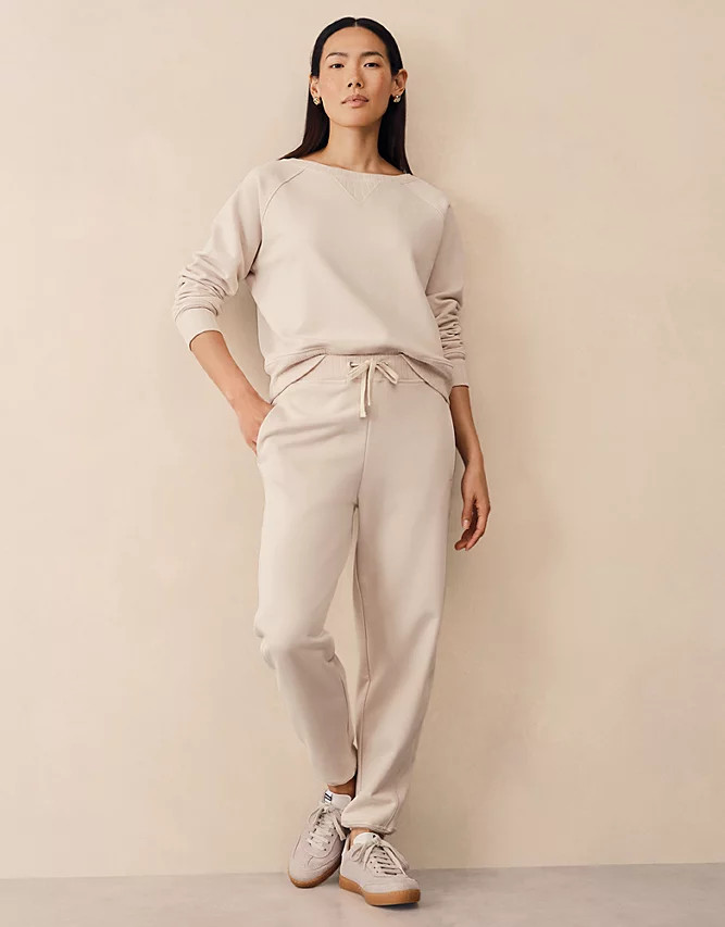 Rib Detail Jogger | Loungewear | The  White Company | The White Company UK & ROW