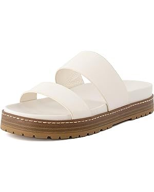 CUSHIONAIRE Women's Noho flatform footbed sandal with +Comfort, Wide Widths Available | Amazon (US)