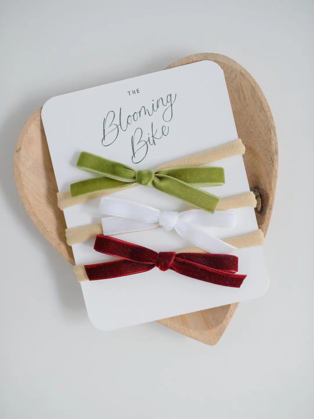 Christmas Velvet Hairbow Set Newborn Baby Girl Headbands, Holiday Toddler Hair Bow Clips, Infant ... | Etsy (US)