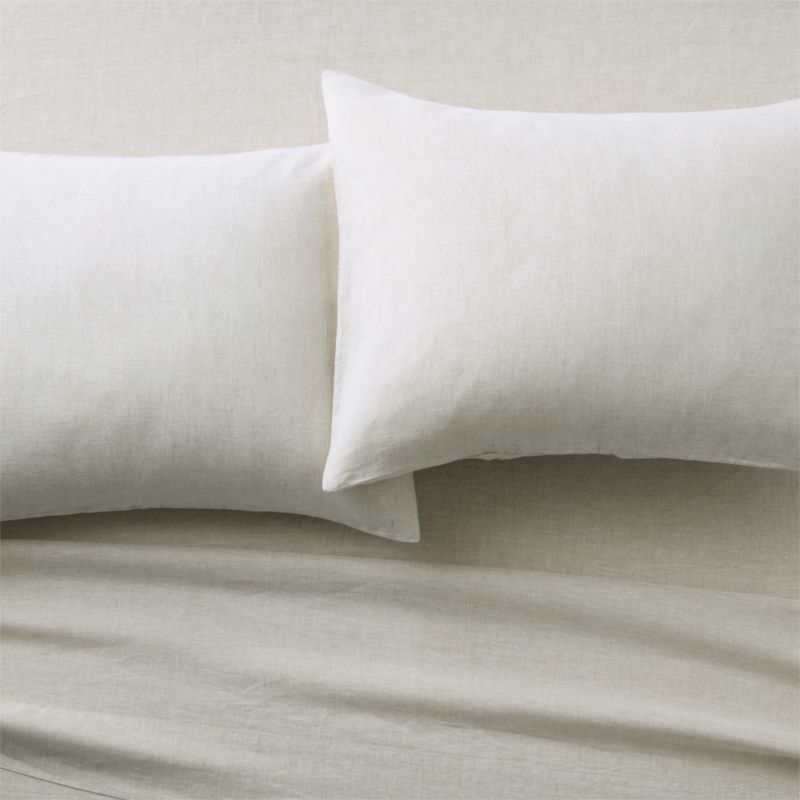 Linen Flax Standard Pillowcases Set of 2 + Reviews | CB2 | CB2