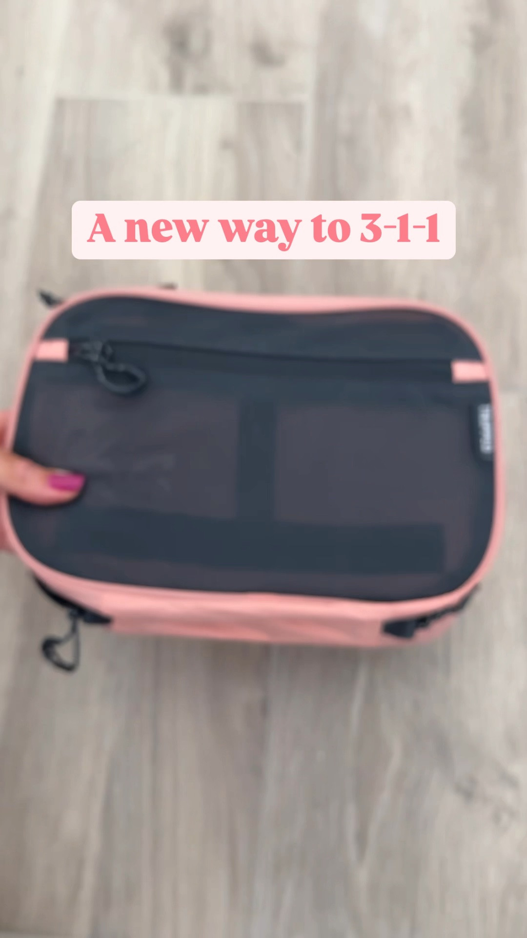 2 toiletry bags in 1 - Pack a liquids + dry toiletry bag