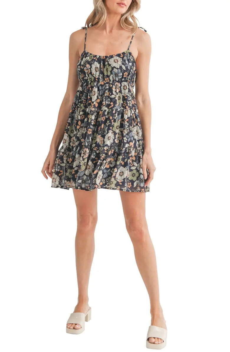 Ditsy Floral Tiered Minidress | Nordstrom
