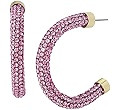 Pave Rope Hoop Earrings | Amazon (US)