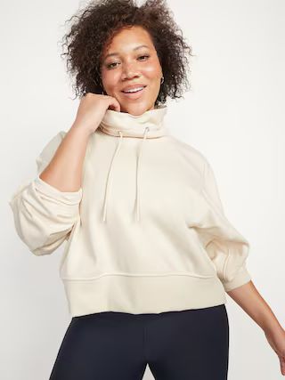 Oversized Mock-Neck Sweatshirt for Women | Old Navy (US)