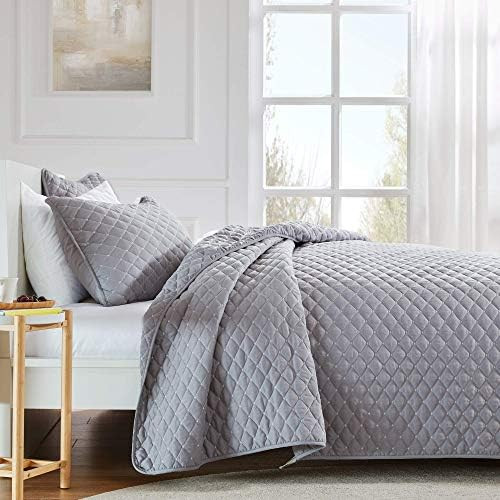 SLEEP ZONE 3-Piece Lightweight Reversible Quilt Set - King Size (2 Pillow Shams)  | Amazon (US)