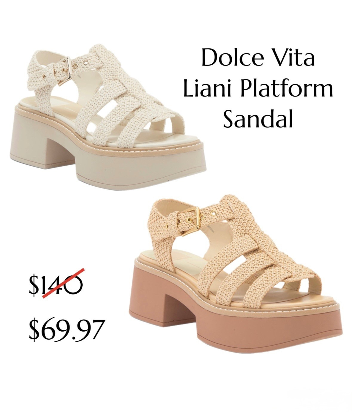 Dolce vita Liani platform sandal sale
Nordstrom rack arrivals
Sandal sale
Platform sandals


#LTKShoeCrush #LTKSaleAlert #LTKFindsUnder100