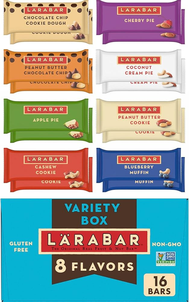 Larabar Variety Pack, Gluten Free Vegan Fruit & Nut Bars, 1.7 oz, 16 ct | Amazon (US)
