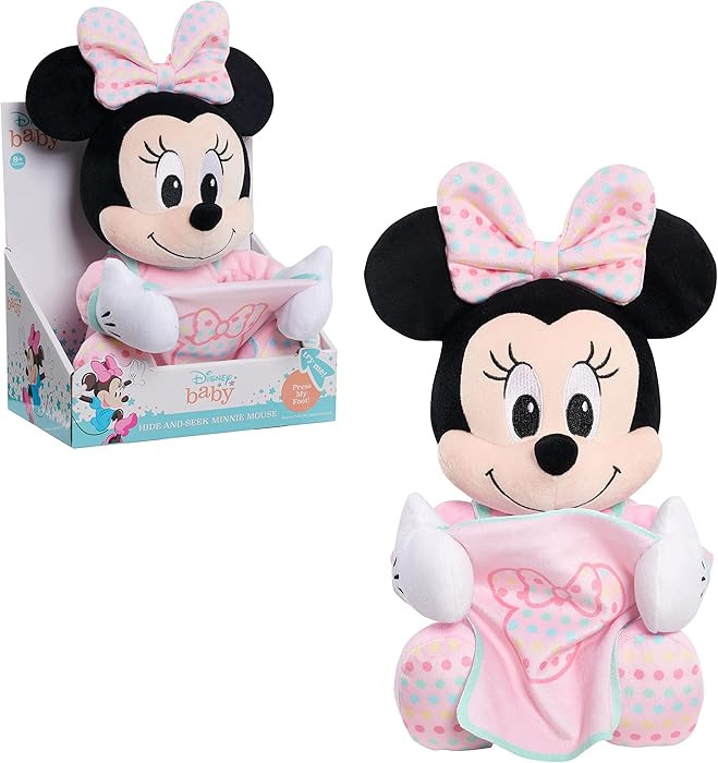 Disney Baby 11-inch Hide-and-Seek Minnie Mouse Interactive Plush, Music, Phrases, And Motion, Kid... | Amazon (US)