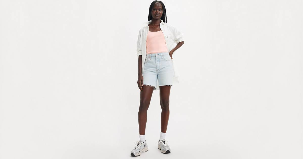 501® Mid Thigh Women's Shorts - Light Wash | Levi's® US | Levi's US