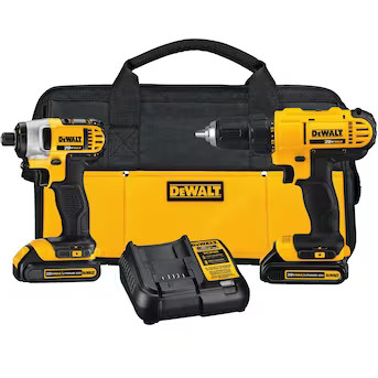 DEWALT 2-Tool 20-Volt Max Power Tool Combo Kit with Soft Case (2-Batteries and charger Included) | Lowe's