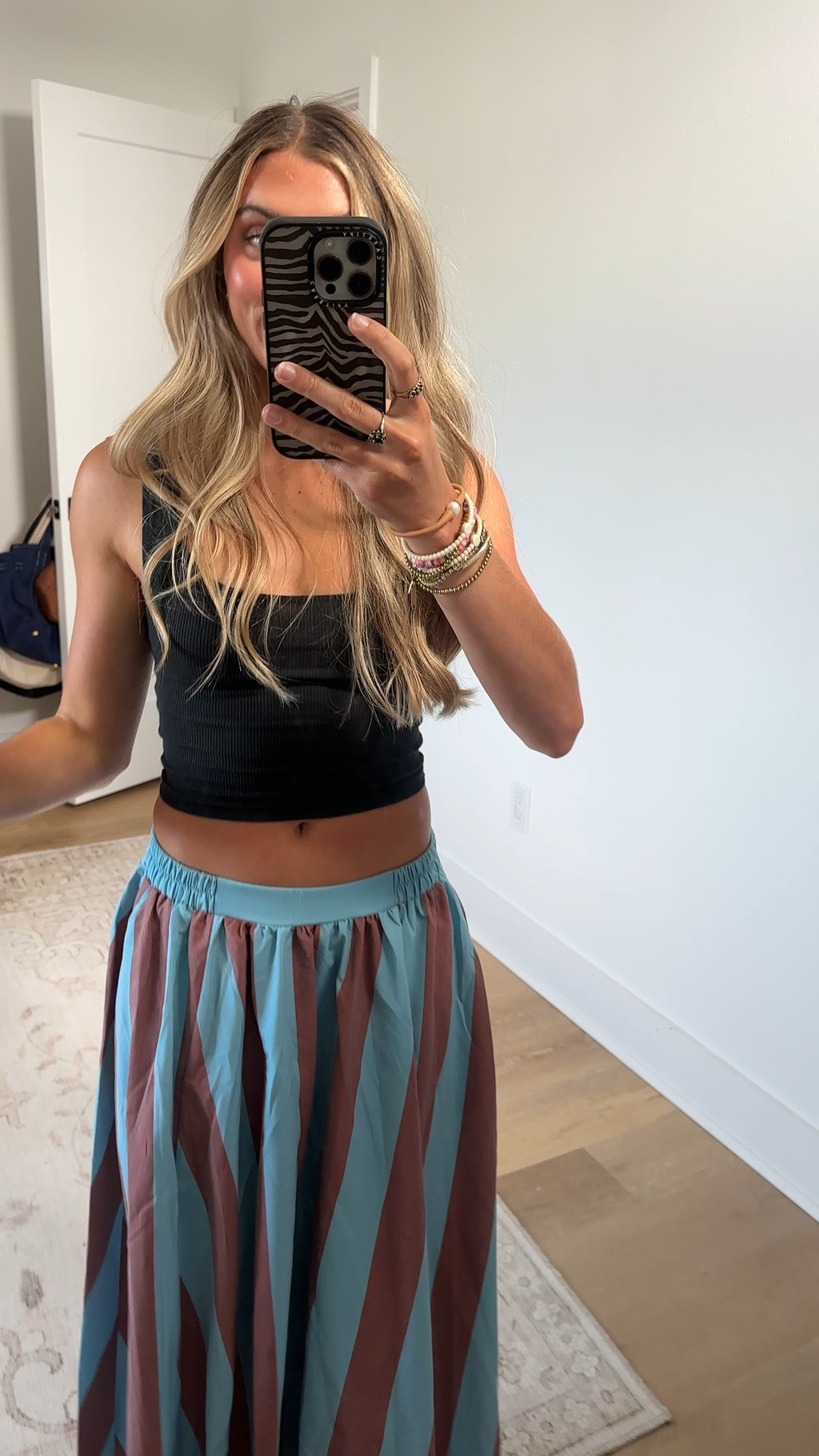 Amazon size small Women's A Line Rainbow Striped Maxi Skirt Elastic Waist Flowy Beach Vacation Summer Skirt

#LTKootd #LTKSaleAlert #LTKSeasonal