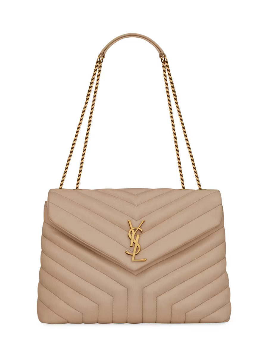 Saint Laurent Loulou Medium Shoulder Bag in Quilted Leather | Saks Fifth Avenue | Saks Fifth Avenue