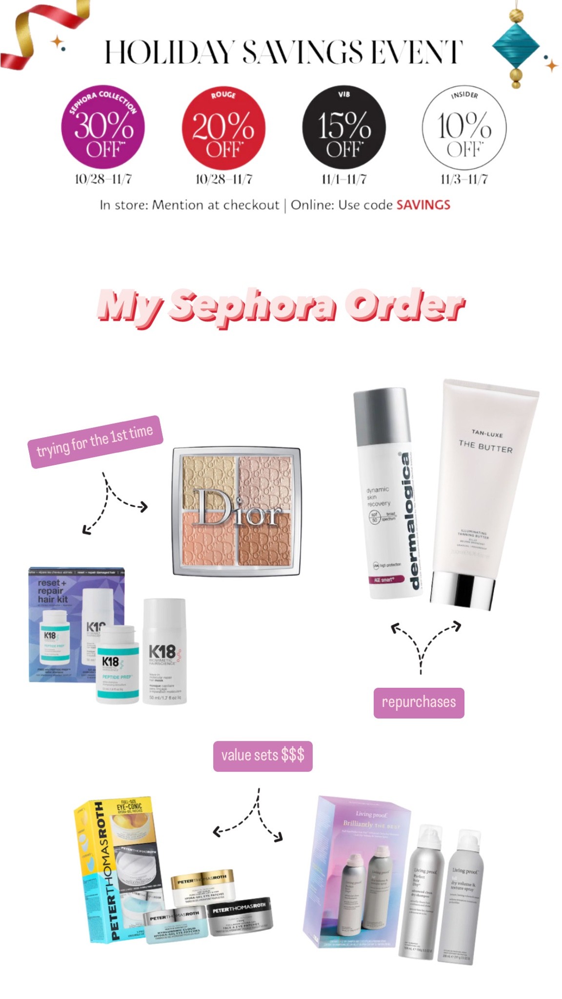 Sharing my Sephora 2022 Sale Picks! 

#LTKbeauty #LTKHoliday #LTKsalealert