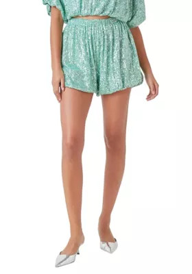 Endless Rose Women's Sequins Blouson Shorts | Belk
