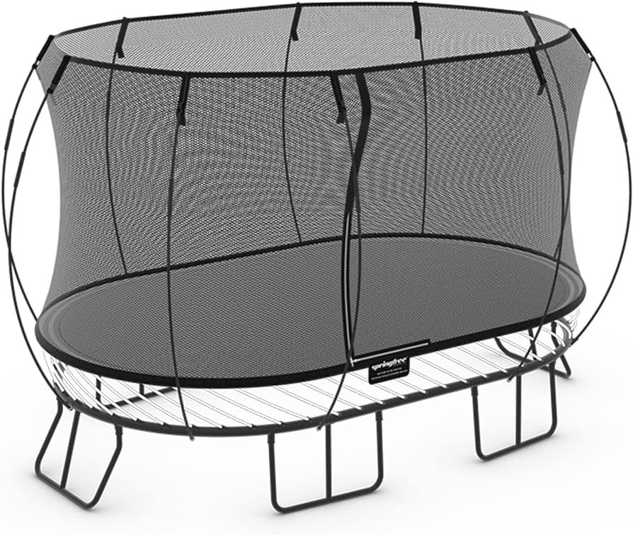 Springfree Outdoor Compact Oval Trampoline with FlexiNet Enclosure and Soft Edge Jumping Mat | Amazon (US)