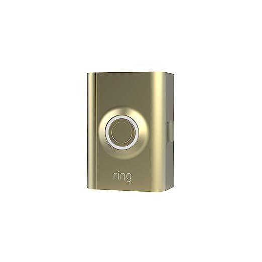 Ring Video Doorbell 2 Faceplate - Gold Metal | Amazon (US)