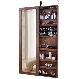 Mountain Home Coffee Brown Over-the-Door Jewelry Armoire By Hikolayae | 14.3" x 3.7" x 47" | Michaels® | Michaels Stores