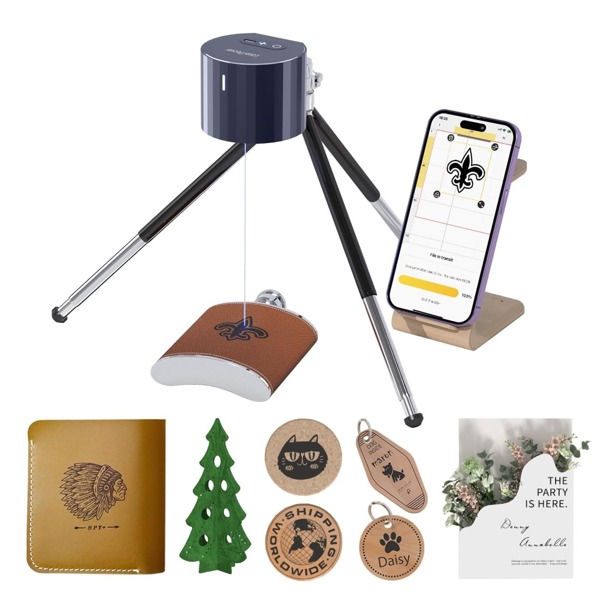 LaserPecker LP1 Pro Laser Engraver for Beginners, Mini Portable Laser Engraving Machine for Wood/... | Amazon (US)