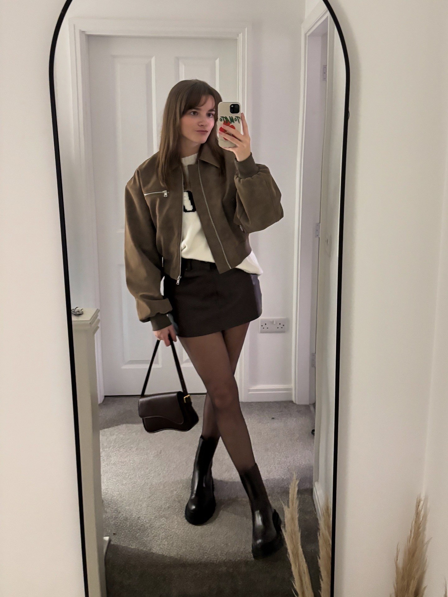 This winter the dress code is mini skirts & chunky boots 😍 

My fave outfit of recent times!! Can’t wait to rinse it all season ❄️ 

Add some thermal tights for a warmer outfit ✨ 

Brown outfit, outfit inspo, easy outfits, brown jacket, brown boots, winter outfits, casual outfits 

#LTKuk #LTKstyletip #LTKwinter