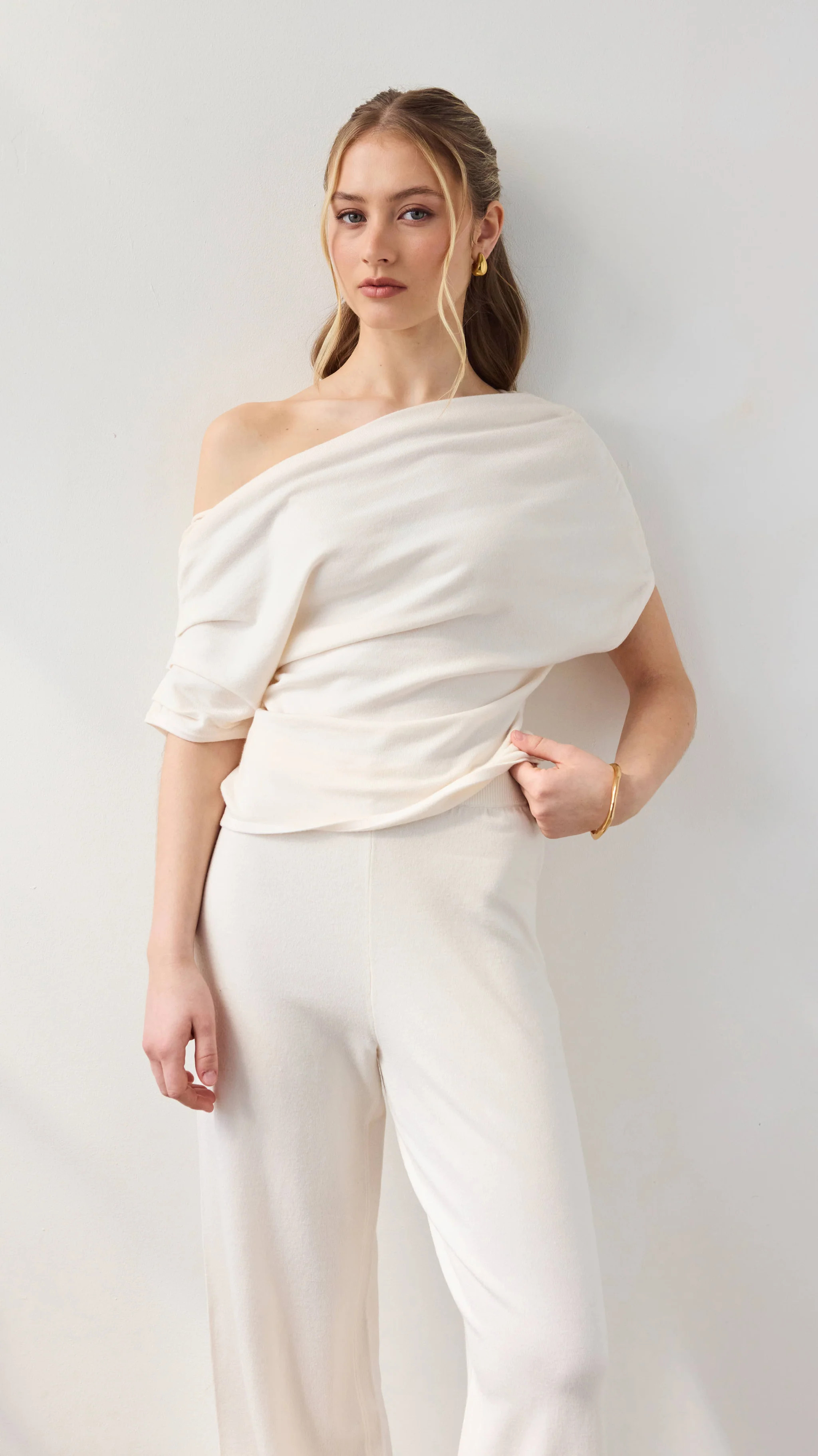 Nadine Off-Shoulder Top - Ivory | Charli