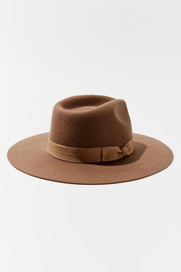 UO Flat Brim Felt Fedora Hat | Urban Outfitters (US and RoW)