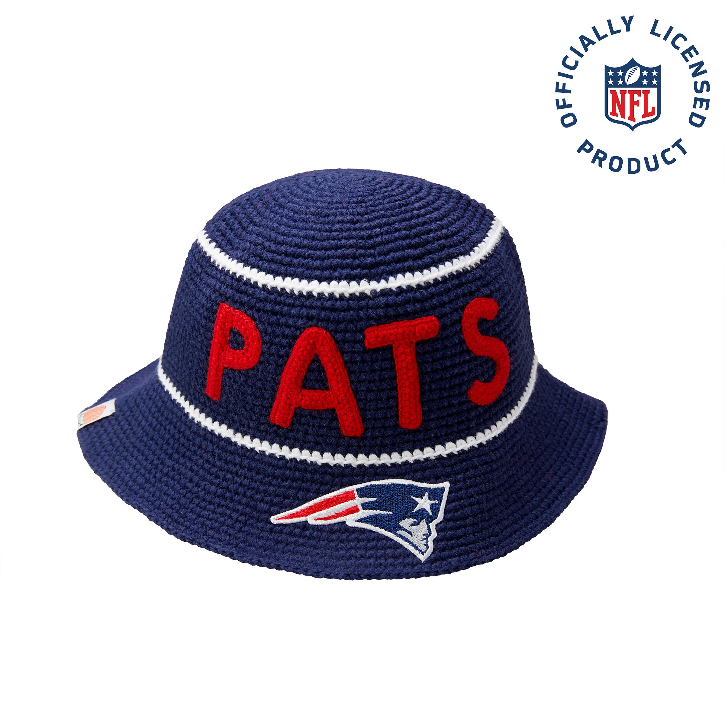The Pats NFL Bucket Hat | Cotton Bucket Hat | Sh*t That I Knit | Sh*t That I Knit
