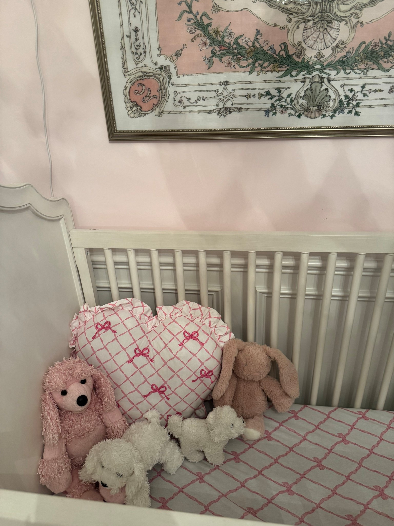 Bow nursery bedding and pillow 🎀 