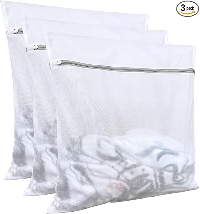 Lingerie bags for laundry(3Pcs,24 X 24inch),large mesh laundry bags,Delicates Bags for Washing Ma... | Amazon (US)